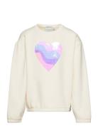 Sequin Artwork Sweatshirt Tops Sweat-shirts & Hoodies Sweat-shirts Cre...