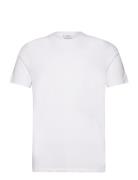 Stretch Cotton T-Shirt Tops T-shirts Short-sleeved White Mango