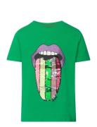 Tnjennabell S_S Tee Tops T-shirts Short-sleeved Green The New