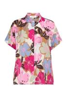 Recycled Polyester Shirt Tops Shirts Short-sleeved Pink Rosemunde