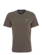 Barbour Langdon Pkt T Designers T-shirts Short-sleeved Khaki Green Bar...