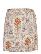 Autumn Drape Skirt Lyhyt Hame Multi/patterned By Ti Mo