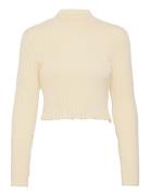 Indra Polo Tops Knitwear Jumpers Cream Gina Tricot