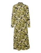 Yaswavy Ls Long Dress S. Polvipituinen Mekko Multi/patterned YAS