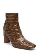 Vmtessa Boot Shoes Boots Ankle Boots Ankle Boots With Heel Brown Vero ...