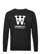 Mel Aa Long Sleeve Tops T-shirts Long-sleeved Black Double A By Wood W...