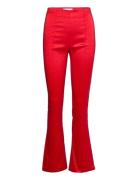 Glory Pants Bottoms Trousers Flared Red Hosbjerg