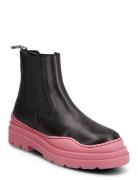 Biagladis Low Chelsea Crust Shoes Chelsea Boots Black Bianco