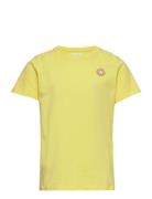 Ola Kids T-Shirt Tops T-shirts Short-sleeved Yellow Wood Wood