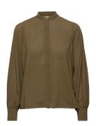 Dorothe Nc Shirt 14459 Tops Blouses Long-sleeved Green Samsøe Samsøe