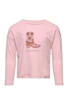 Congli Tops T-shirts Long-sleeved T-shirts Pink Mango
