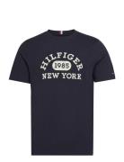 Monotype Collegiate Tee Tops T-shirts Short-sleeved Navy Tommy Hilfige...