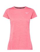 Impulse Core Tee Sport T-shirts & Tops Short-sleeved Pink Mizuno