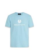 Belstaff Signature T-Shirt Designers T-shirts Short-sleeved Blue Belst...