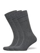 Soft Cotton Socks 3-Pack Underwear Socks Regular Socks Grey GANT