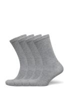 4-Pack Women Bamboo Basic Socks Lingerie Socks Regular Socks Grey URBA...