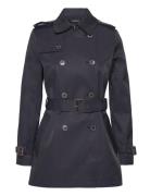 Belted Cotton-Blend Trench Coat Trenssi Takki Navy Lauren Ralph Lauren