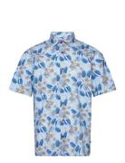 Maklampo Bb Tops Shirts Short-sleeved Blue Matinique