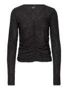 Lexie Top Tops T-shirts & Tops Long-sleeved Black Gina Tricot