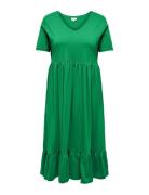 Carmay Life S/S Peplum Calf Dress Jrs Polvipituinen Mekko Green ONLY C...