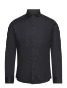 Bs Pavarotti Super Slim Fit Shirt Tops Shirts Business Black Bruun & S...