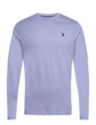 Uspa T-Shirt Ls Brolin Men Tops T-shirts Long-sleeved Blue U.S. Polo A...