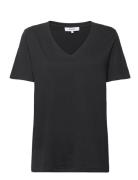 Leti V-Hals T-Shirt Tops T-shirts & Tops Short-sleeved Black Minus