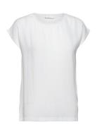Albony Drop Shoulder Round Neck Tee Tops T-shirts & Tops Short-sleeved...