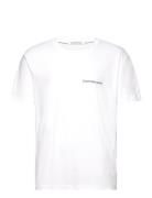 Institutional Tee Tops T-shirts Short-sleeved White Calvin Klein Jeans