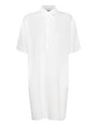 Mmlowana Linen Dress Polvipituinen Mekko White MOS MOSH