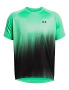 Ua Tech Fade Ss Tops T-shirts Short-sleeved Green Under Armour