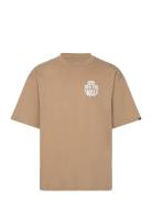 Vans Circle Loose Fit S/S Tee Sport T-shirts Short-sleeved Brown VANS