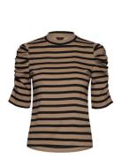 Top Lorelai Tops T-shirts & Tops Short-sleeved Beige Lindex