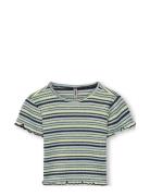 Kmgbrenda S/S Top Box Jrs Tops T-shirts Short-sleeved Navy Kids Only