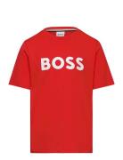 Short Sleeves Tee-Shirt Tops T-shirts Short-sleeved Red BOSS