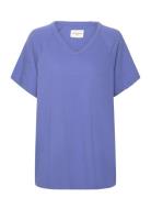 Favourite Tee Tops T-shirts & Tops Short-sleeved Blue Moshi Moshi Mind
