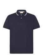 Contrast Tipping Ss Pique Polo Tops Polos Short-sleeved Blue GANT