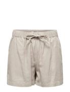 Onlcaro Mw Linen B Pull-Up Shorts Cc Pnt Bottoms Shorts Casual Shorts ...