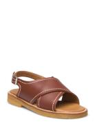 Sandals - Flat - Open Toe - Op Shoes Summer Shoes Sandals Brown ANGULU...