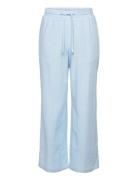 Camille Linen Pants Bottoms Trousers Blue Grunt