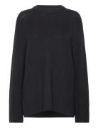 Objmalena L/S Knit Pullover Tops Knitwear Jumpers Black Object