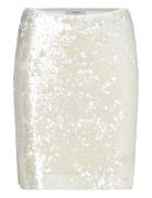 D6Peio Sequins Skirt Lyhyt Hame White Dante6