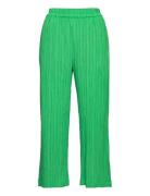 Trouser Bella Structure Croppe Bottoms Trousers Straight Leg Green Lin...