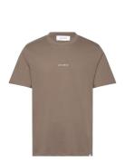 Dexter T-Shirt Tops T-shirts Short-sleeved Brown Les Deux