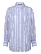 Swiniesbblouise Shirt Tops Shirts Long-sleeved Blue Bruuns Bazaar