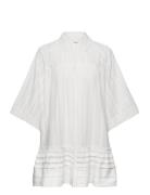 Ester Embroidered Cotton Mini Dress Lyhyt Mekko White Malina