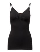 Cc Heart Seamless Camisole Tops T-shirts & Tops Sleeveless Black Coste...