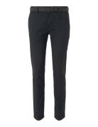 Structured Straight Chino Bottoms Trousers Chinos Navy Tom Tailor