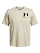 Ua Rival Terry Ss Colorblock Sport T-shirts Short-sleeved Brown Under ...