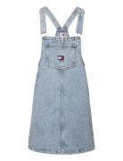 Pinafore Dress Cg4114 Lyhyt Mekko Blue Tommy Jeans